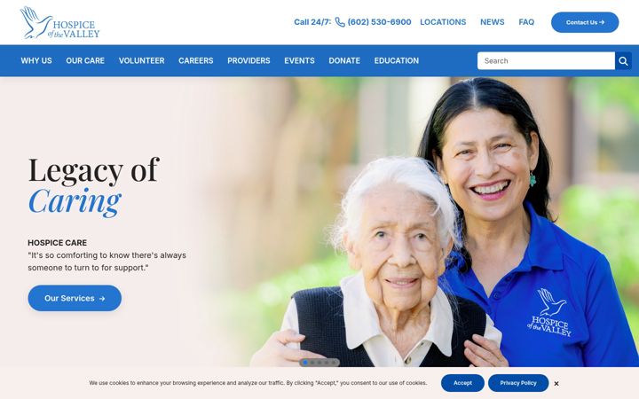 Screenshot of hov.org