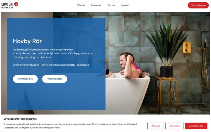 Screenshot of hovbyror.se