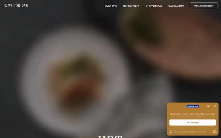 Screenshot of hovecentraal.be