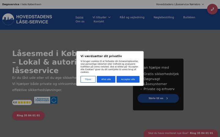 Screenshot of hovedstadenslaase.dk