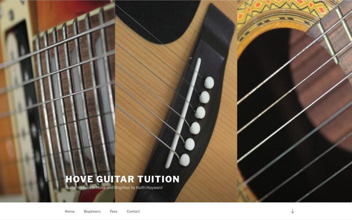 Screenshot of hoveguitartuition.uk