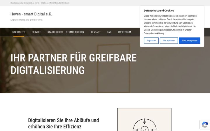 Screenshot of hoven-smart-digital.de