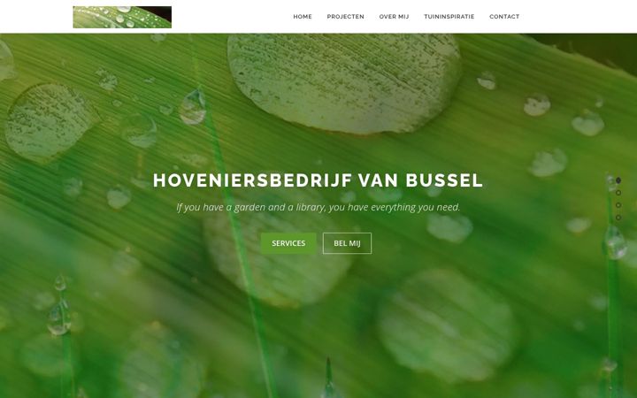 Screenshot of hoveniervanbussel.nl