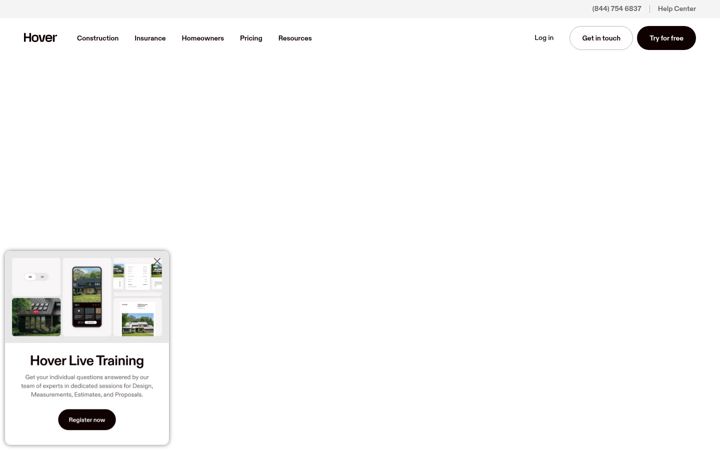 Screenshot di hover.to