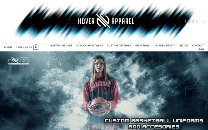 Screenshot of hoverapparel.com