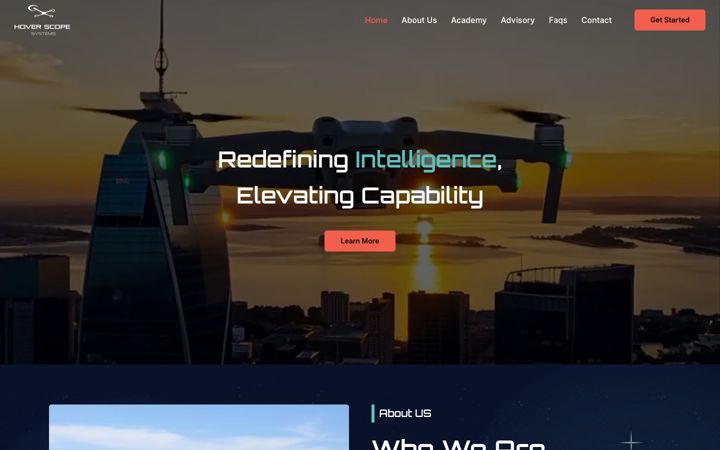 Screenshot of hoverscopesystems.com