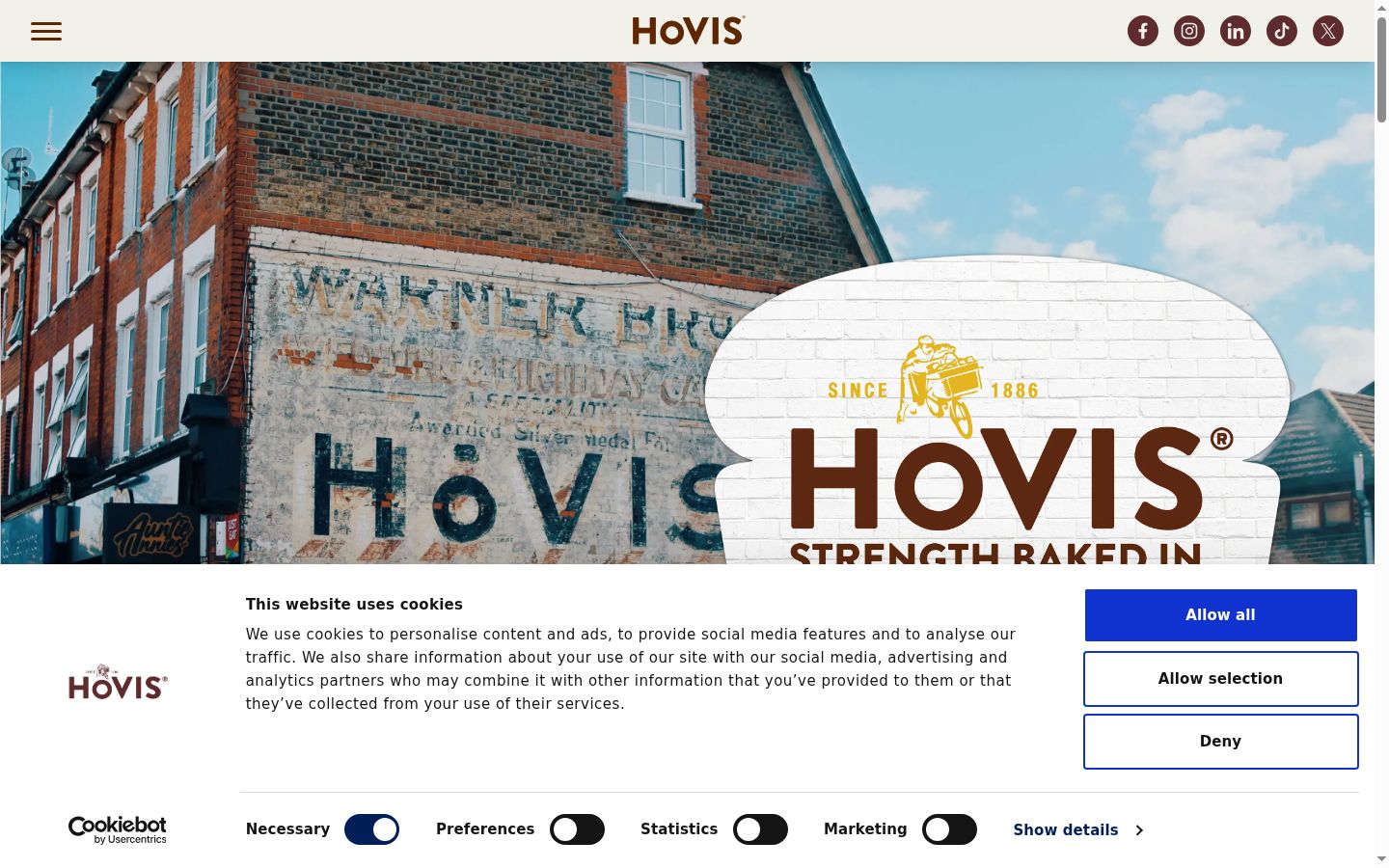 Screenshot van de toestemmingsbanner zoals getoond vóór enige interactie