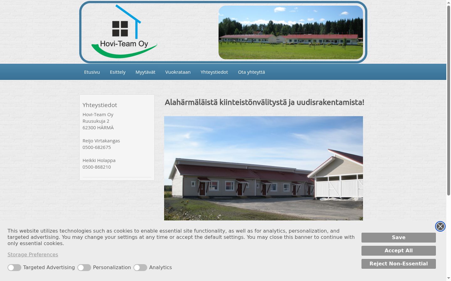 Screenshot tal-banner tal-kunsens muri qabel kwalunkwe interazzjoni