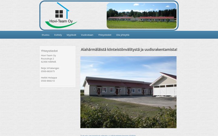 Screenshot of hoviteam.com