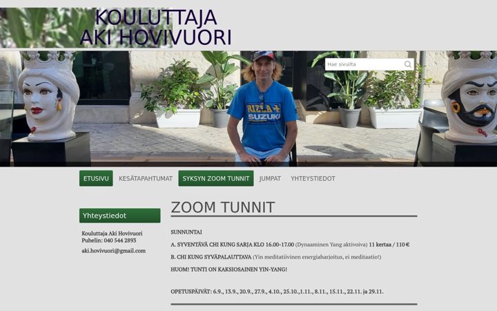 Screenshot of hovivuori.fi
