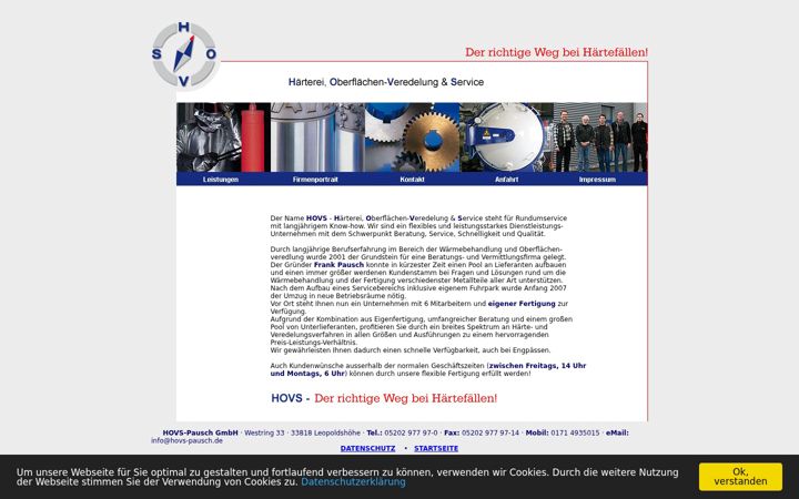 Screenshot of hovs-pausch.de