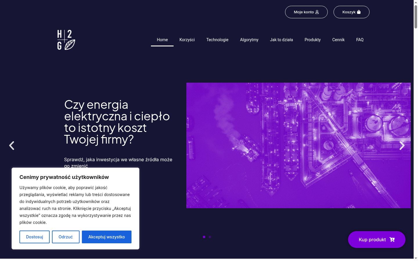 Skjermbilde av samtykkebanneret slik det vises før noen interaksjon
