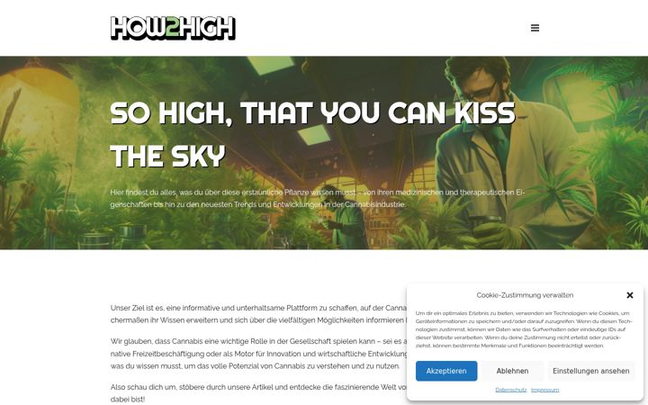 Screenshot of how2high.com
