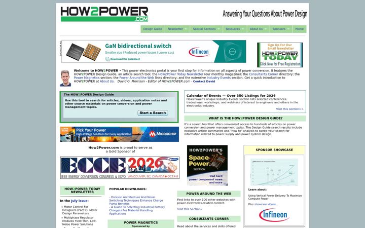 Ekraanipilt saidist how2power.com