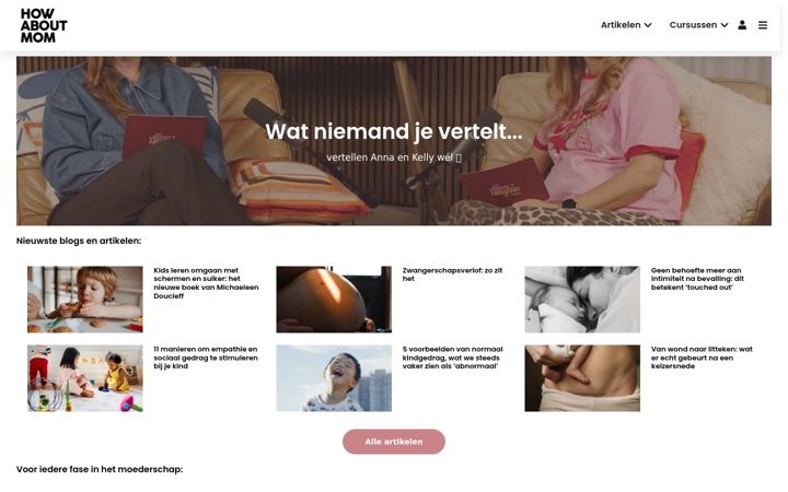 Screenshot of howaboutmom.nl
