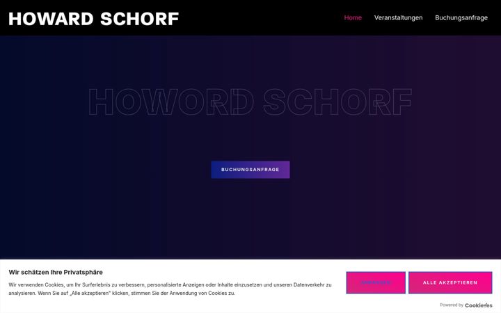Screenshot of howard-schorf.de