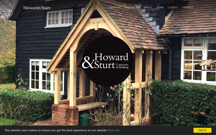 Screenshot of howardandsturt.com