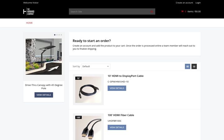 Screenshot of howardcompanywebstore.com