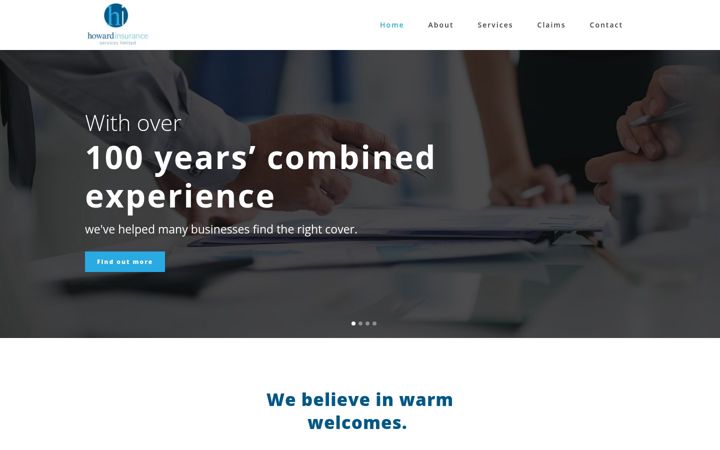 Screenshot of howardinsurance.co.uk