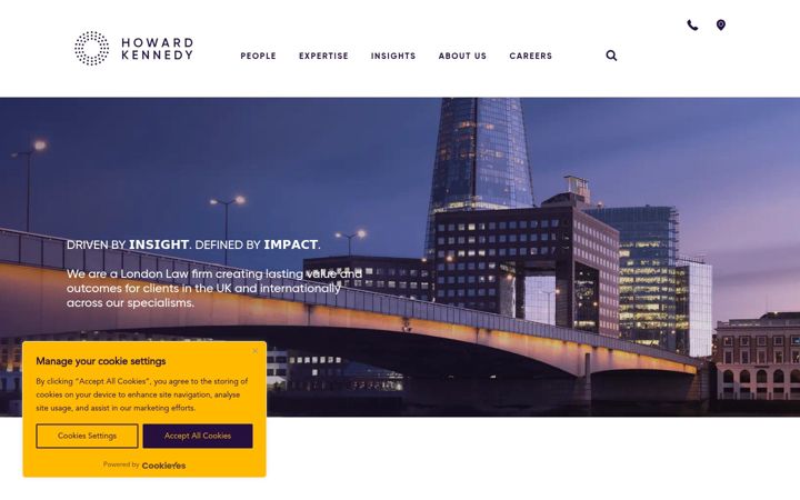 Screenshot of howardkennedy.com