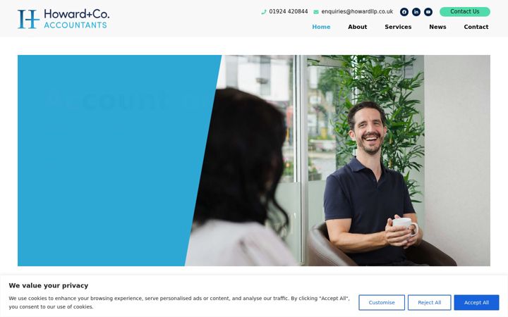 Screenshot of howardllp.co.uk