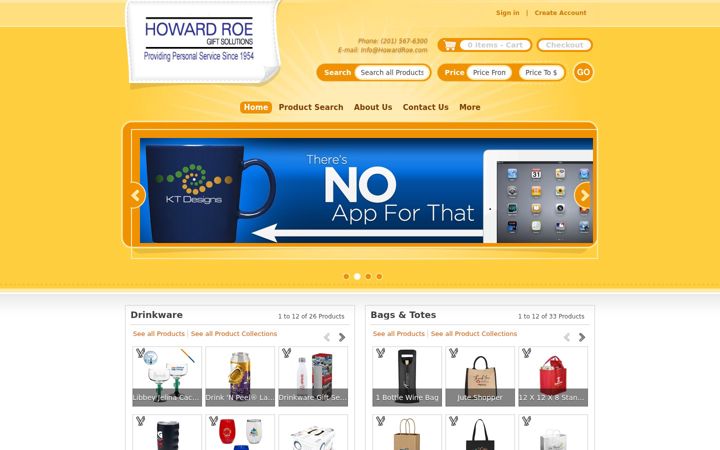 Screenshot of howardroe.com