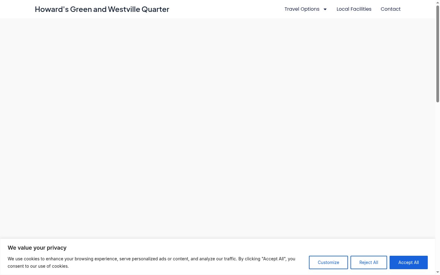 Screenshot des Einwilligungsbanners vor jeglicher Interaktion