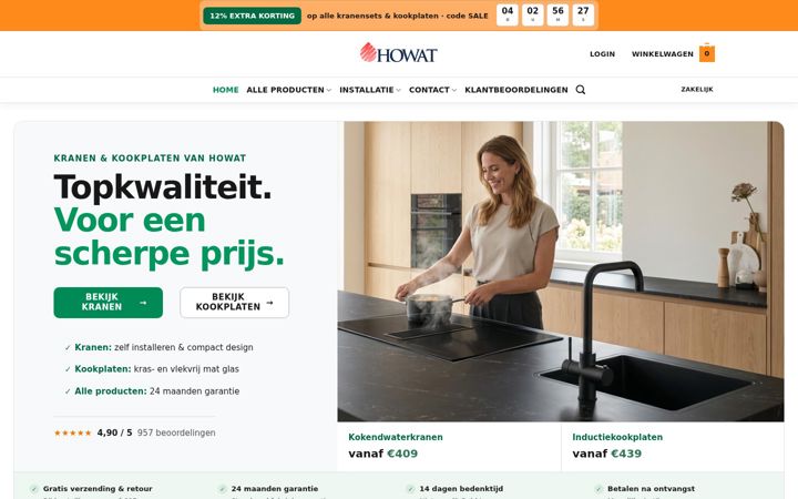 Screenshot of howat.nl