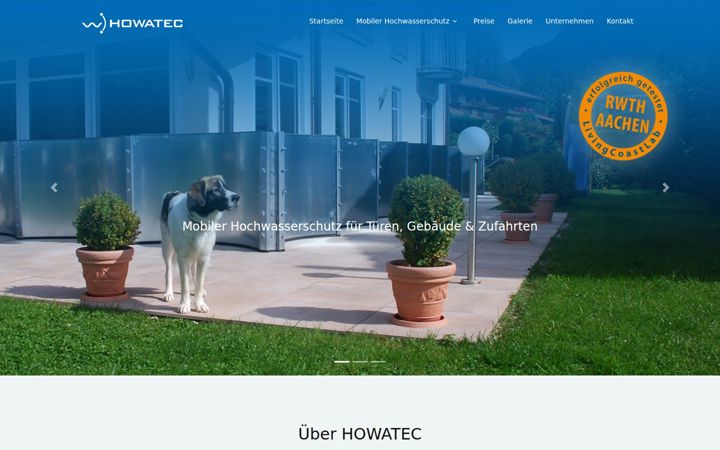 Screenshot von howatec-online.com