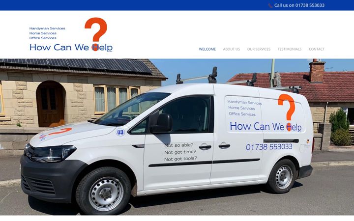 Screenshot of howcanwehelpltd.co.uk