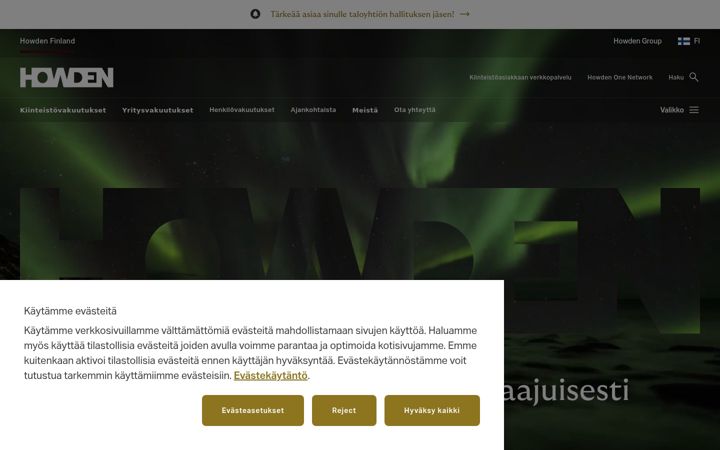 Screenshot of howdenfinland.fi