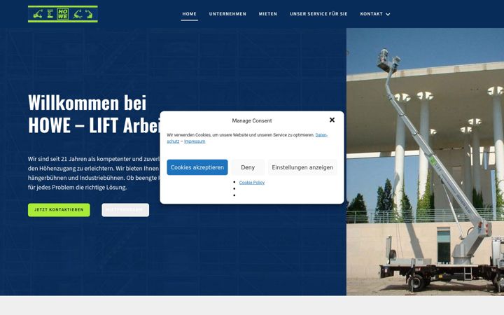 Screenshot of howelift.de