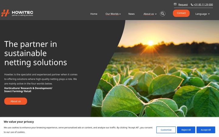 Screenshot of howitec.nl