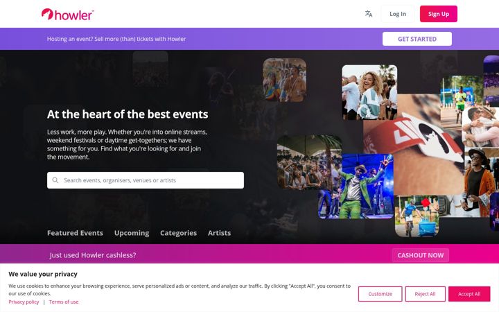 Screenshot of howler.co.za