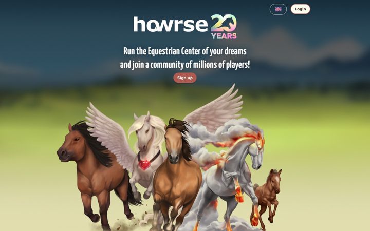 Captura de ecrã de howrse.co.uk