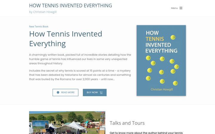 Screenshot of howtennisinventedeverything.com