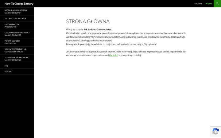 Screenshot of howtochargebattery.com