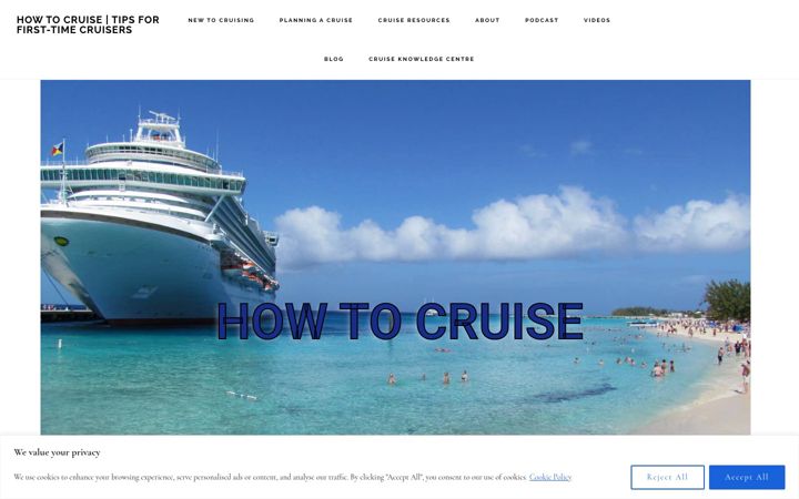 Screenshot of howtocruise.co.uk