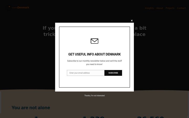 Screenshot of howtodenmark.dk