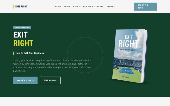 Screenshot of howtoexitright.com