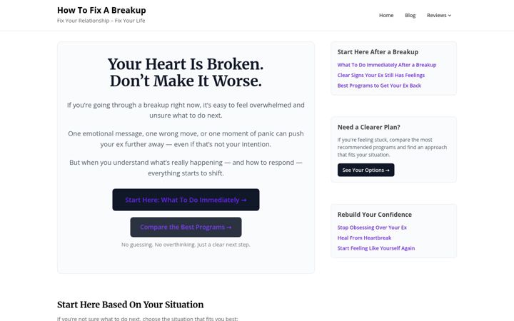 Screenshot of howtofixabreakup.com