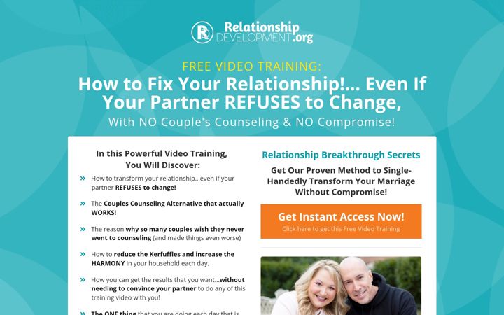 Screenshot of howtofixmyrelationship.org