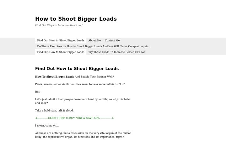 Screenshot of howtoshootbiggerloads.com