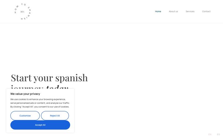 Screenshot of howtospanish.es