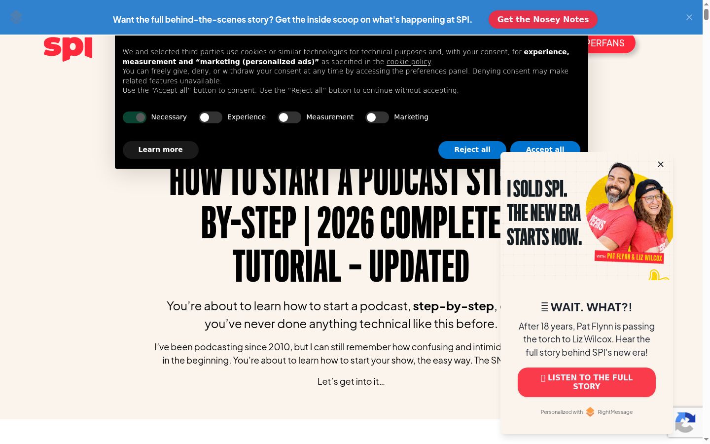 Screenshot van de toestemmingsbanner zoals getoond vóór enige interactie