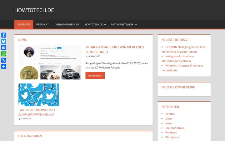 Screenshot of howtotech.de