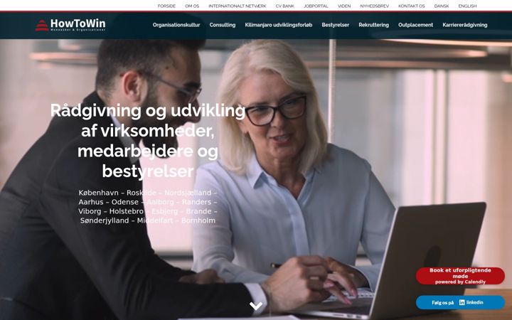 Screenshot of howtowin.dk