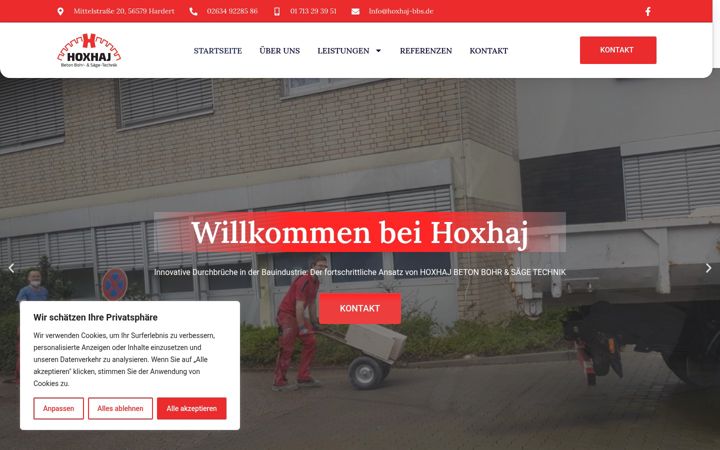 Screenshot of hoxhaj-bbs.de