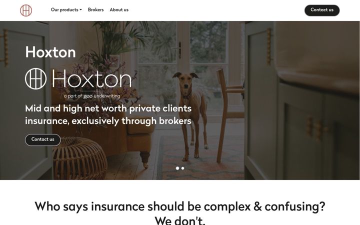 Screenshot of hoxtoninsuranceservices.com