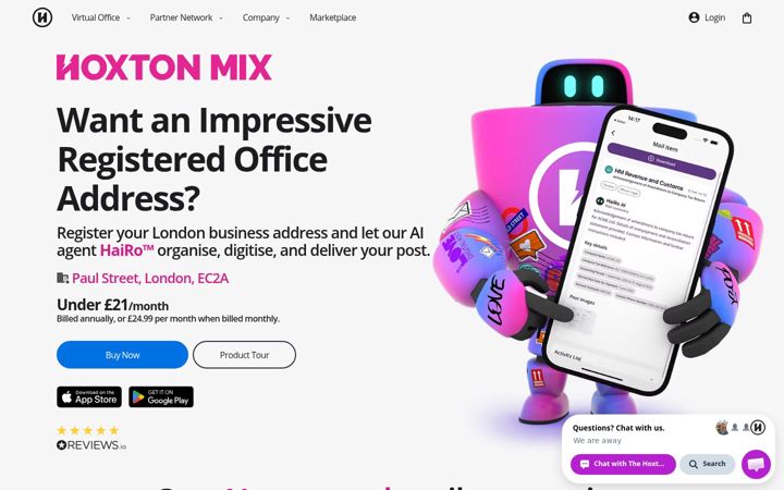 Screenshot of hoxtonmix.com